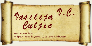 Vasilija Čuljić vizit kartica